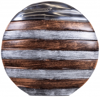 Ваза металлическая Stripes 25X5X22 CM
