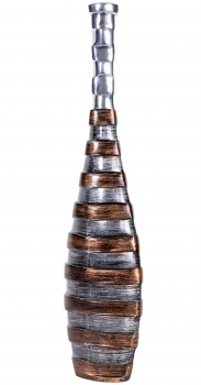 Ваза металлическая STRIPES 16X6X66 CM