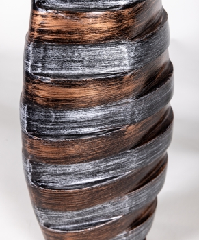 Ваза металлическая STRIPES 16X6X66 CM