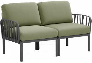 Диван садовый с подушками Komodo 144X78X88 CM