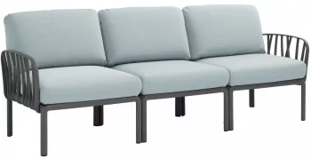 Диван садовый с подушками Komodo 216X78X88 CM