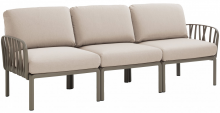 Диван садовый с подушками Komodo 216X78X88 CM