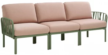 Диван садовый с подушками Komodo 216X78X88 CM