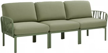 Диван садовый с подушками Komodo 216X78X88 CM