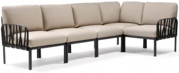Диван садовый с подушками Komodo 294X154X88 CM