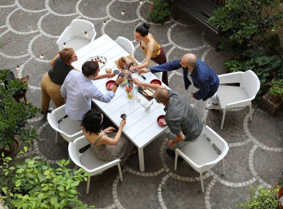 Стол пластиковый раздвижной Rio 210-280X100X76 CM 4