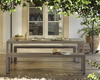 Обеденная группа для сада Set Rio Bench Alu
