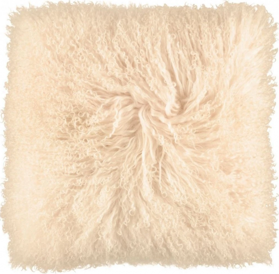 Подушка из меха тибетской козы Tibetan 40X40 CM Light honey 1