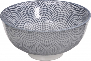 Чаша Nippon Grey Rice Bowl 12X6 CM узор точки
