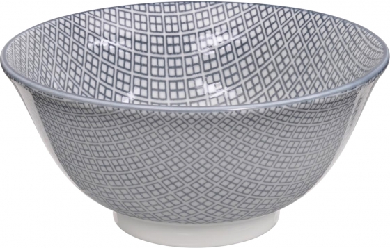 Чаша Nippon Grey Tayo Bowl 15X7 CM с квадратами 1