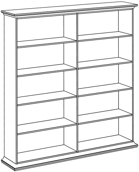 Библиотека Nercy 182X37X201 CM 2