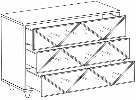 Шифоньер Cloud 125X52X87 CM 5