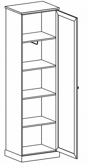 Шкаф Caprio 62X46X214 CM 2