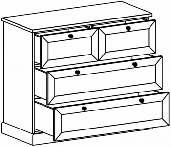 Комод Caprio 105X46X90 CM
