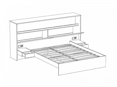 Кроватный блок Intra 236X239X121 CM 3