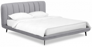Кровать Amsterdam 235X182X94 CM серого цвета