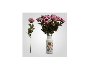 Цветок искусственный Бархатная Роза 65см
