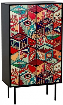 Высокий комод Boho Color 84X40X150 CM
