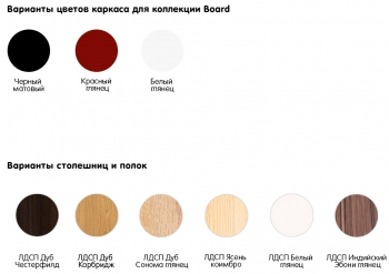 Письменный стол-стеллаж Board 120X50X142 CM