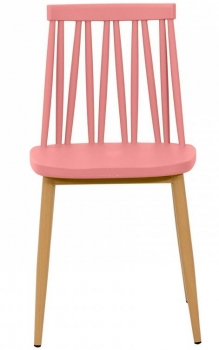 Стул Zig Zag 48X45X81 CM розового цвета