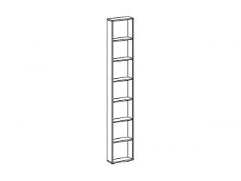 Узкий торцевой стеллаж Modus 16.5X40X233 CM