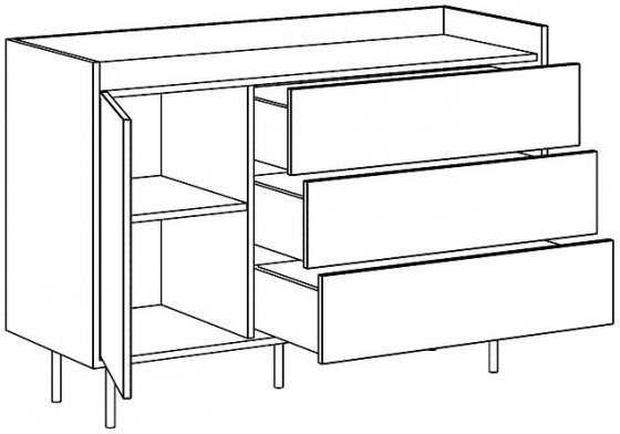 Комод Look 120X44X83 CM 3