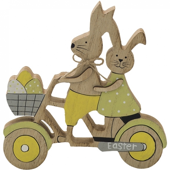 Статуэтка Rabbits on Bike 16X12X16 CM 1