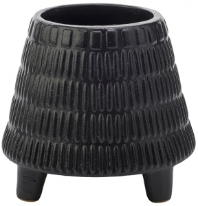 Ваза Carved Black 15X15X13 CM