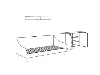 Композиция Rili 4 346,2X99,5X86 CM