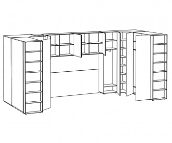 Композиция Modus 458,2X236,5X233 CM