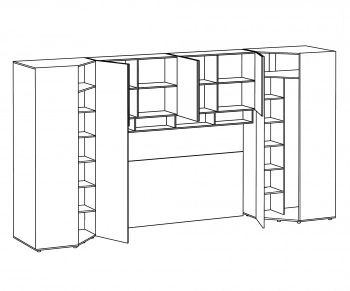 Композиция Modus 439.2X95.7X233 CM
