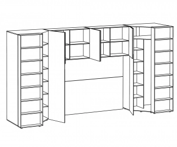Композиция Modus 439,2X81X233 CM