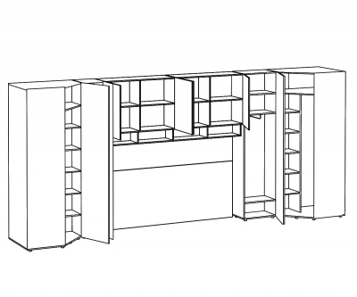 Кроватный блок Modus 534,2X81X233 CM 3