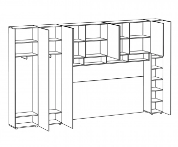 Композиция Modus 392,2X40X233 CM