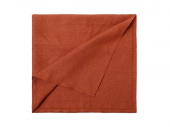 Скатерть льняная Linen Collection Brown 145X180 CM