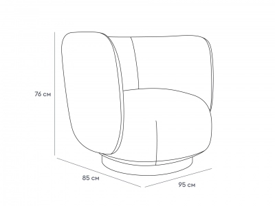 Кресло Lucca 95X85X76 CM 3