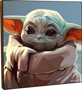 Постер Baby Yoda 25X25 CM