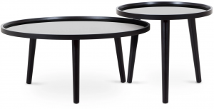 Набор из двух столиков Focus 80X80X35 / 50X50X43 CM