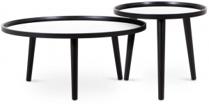 Набор из двух столиков Focus 80X80X35 / 50X50X43 CM