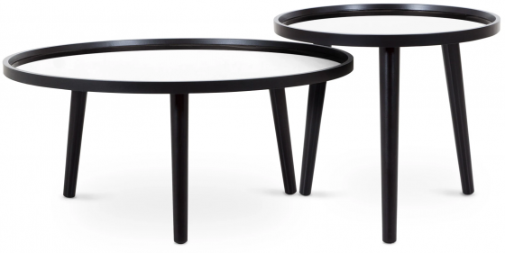 Набор из двух столиков Focus 80X80X35 / 50X50X43 CM 1