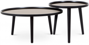 Набор из двух столиков Focus 80X80X35 / 50X50X43 CM