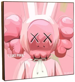 Постер Kaws Pink 25X25 CM