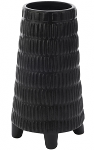 Ваза Carved Black 14X14X24 CM