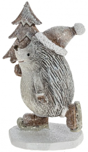 Статуэтка декоративная Hedgehog with a Herringbone 7X6X11 CM
