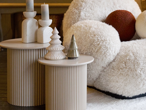 Набор из двух столиков Mia 32X32X38 / 34X34X40 CM 7