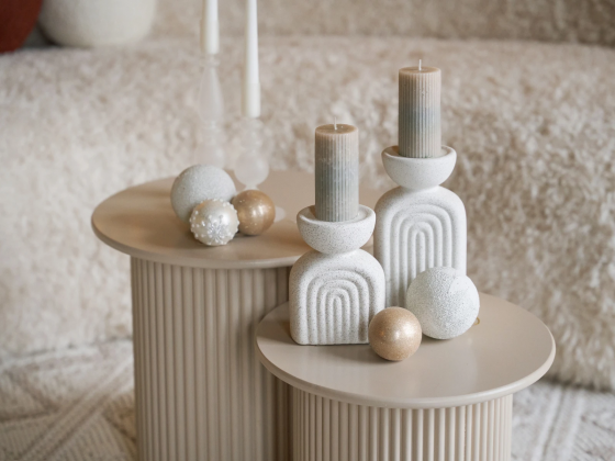 Набор из двух столиков Mia 32X32X38 / 34X34X40 CM 6