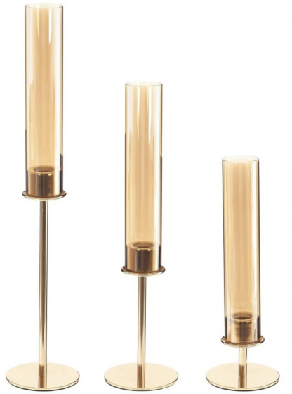 Набор из трёх подсвечников 10X10X50 / 10X10X40 / 10X10X30 CM 1