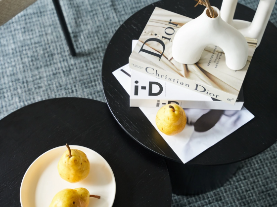 Стол журнальный Mono Stripe 80X80X42 CM 2