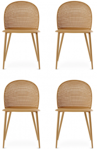 Комплект из четырёх стульев Ergy 48X53X80 CM