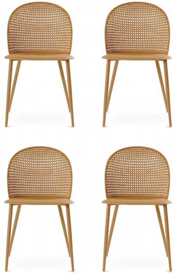 Комплект из четырёх стульев Ergy 48X53X80 CM 1